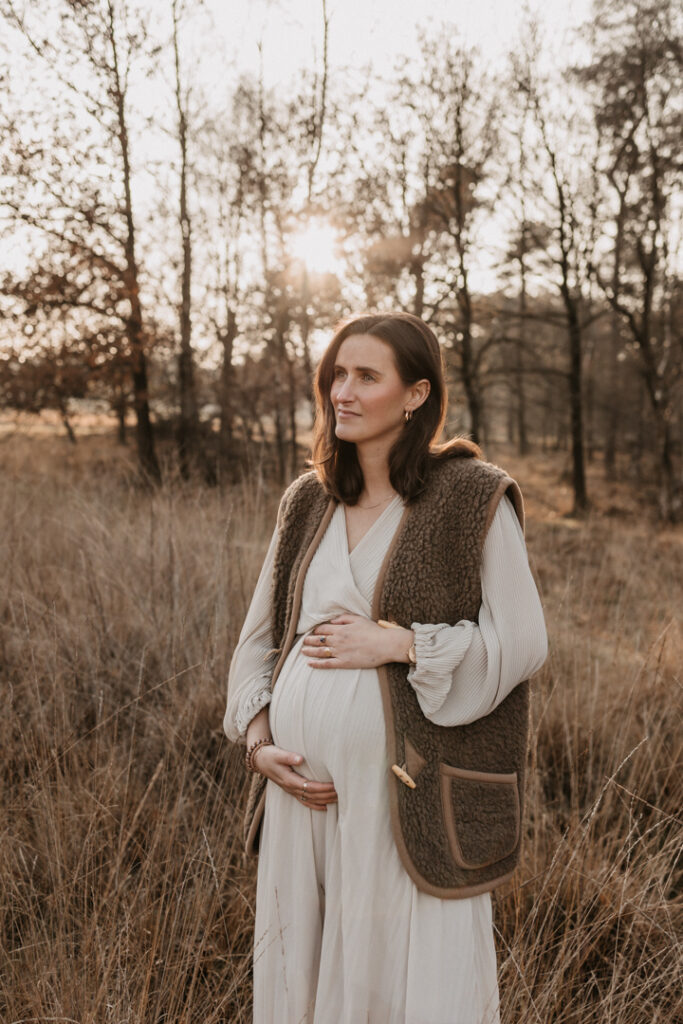 Fotoshoot in de winter met golden hour
